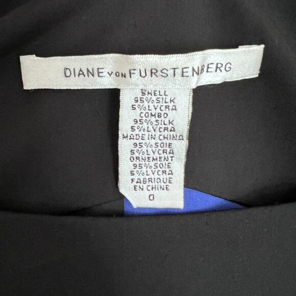 Diane Von Furstenberg Floral Garden Silk Boat Neck Mini Dress - Picture 2 of 5